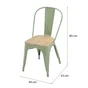Chaise de jardin Oxford en acier vert