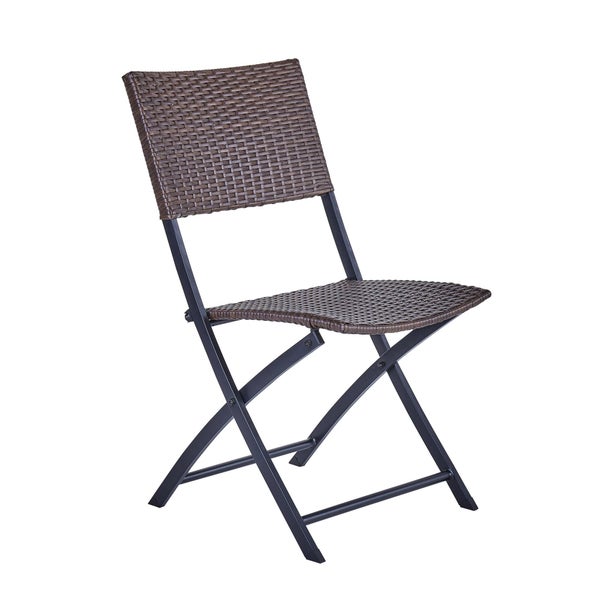 Chaise de jardin Bistro zena en acier marron