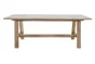 Table de jardin Soho rectangulaire gris / argent 8 personnes