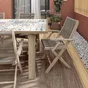 Table de jardin Soho rectangulaire gris / argent 8 personnes