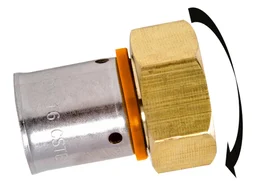 Raccord sertir per ecrou libre f20x27 d20