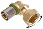 Coude Raccord sertir ecrou libre per 15x21 d16