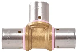 Raccord Té Égal À Sertir Laiton D.12 Pour Tube En Per