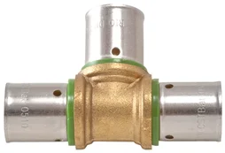 Raccord Té Égal À Sertir Laiton D.16 Pour Tube En Per