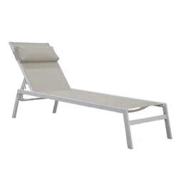 Bain de soleil en acier NATERIAL Riba marron