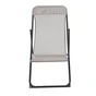 Relax de jardin en acier BIGANOS taupe