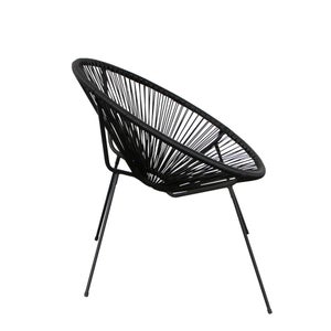 Chaise de jardin Acapulco en acier noir