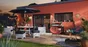 Chaise de jardin Acapulco en acier orange / cuivré