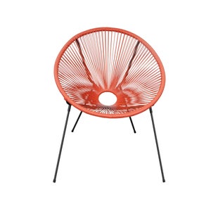 Chaise de jardin Acapulco en acier orange / cuivré