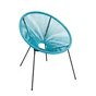 Chaise de jardin Acapulco en acier bleu