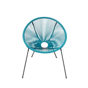 Chaise de jardin Acapulco en acier bleu