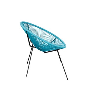 Chaise de jardin Acapulco en acier bleu