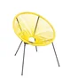 Chaise de jardin Acapulco en acier jaune / doré