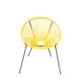 Chaise de jardin Acapulco en acier jaune / doré