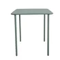 Table de jardin CAFE rectangulaire en métal coloris vert agave – 4 personnes
