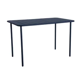 Table de jardin Café rectangulaire bleu 4 personnes