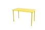 Table de jardin Café rectangulaire jaune / doré 4 personnes
