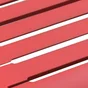 Chaise de jardin Café empilable en métal coloris rouge