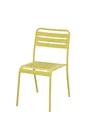 Chaise de jardin Café en acier jaune / doré