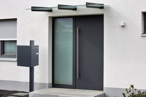 Boîte À Colis Normalisée La Poste 1 Porte Extérieur Renz Acier Anthracite Mat