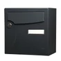 Boîte Aux Lettres Compacte 1 Porte Extérieur Renz Acier Anthracite Mat