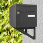 Equerre H.17.5 X L.25 X P.3 Cm Renz, Gris Anthracite