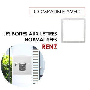 Cadre D'Encastrement H.33.6 X L.32.6 X P.3.5 Cm Renz, Blanc