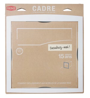 Cadre D'Encastrement H.33.6 X L.32.6 X P.3.5 Cm Renz, Blanc