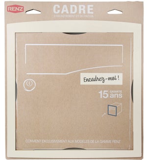 Cadre D'Encastrement H.33.6 X L.32.6 X P.3.5 Cm Renz, Ivoire