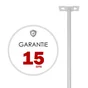 Pied H.116 X L.33 X P.5 Cm Renz, Blanc