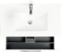 Plan vasque simple ESSENTIAL céramique blanc l. 81 x P. 46 cm