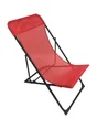 Relax de jardin Biganos en acier rouge