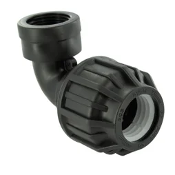 Raccord Coudé 90° À Compression Plastique F 20 X 27 Pour Tube En Per