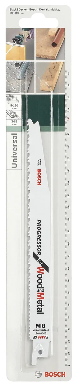 Lot De 2 Lames Coupe Multimatériau Bosch S3456Xf Pour Scie Sabre Ou Égoïne