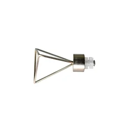Lot De 2 Embouts Inspire, Grise / Argent Clair, Pour Tringle À Rideau Diam.20 Mm