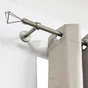 Lot De 2 Embouts Inspire, Grise / Argent Clair, Pour Tringle À Rideau Diam.20 Mm
