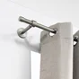 Lot De 2 Embouts Inspire, Grise / Argent Clair, Pour Tringle À Rideau Diam.28 Mm