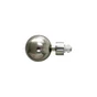 Lot De 2 Embouts Inspire, Grise / Argent Clair, Pour Tringle À Rideau Diam.28 Mm