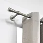 Lot De 2 Embouts Inspire, Grise / Argent Clair, Pour Tringle À Rideau Diam.28 Mm