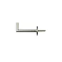Lot De 2 Gonds Crochet Aluminium Gris Inspire