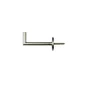 Lot De 2 Gonds Crochet Aluminium Gris Inspire