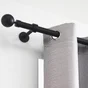 Lot De 2 Embouts Inspire, Noir Clair, Pour Tringle À Rideau Diam.28 Mm