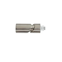 Lot De 2 Embouts Inspire, Grise / Argent Clair, Pour Tringle À Rideau Diam.20 Mm