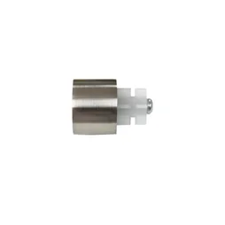 Lot De 2 Embouts Inspire, Grise / Argent Clair, Pour Tringle À Rideau Diam.28 Mm