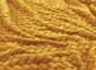 Plaid Chevron-sherpa, moutarde l.130 x L.170 cm