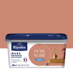 Peinture Mur, Boiserie, Radiateur   Ripolin Ocre Nubie Mat 2.5 L