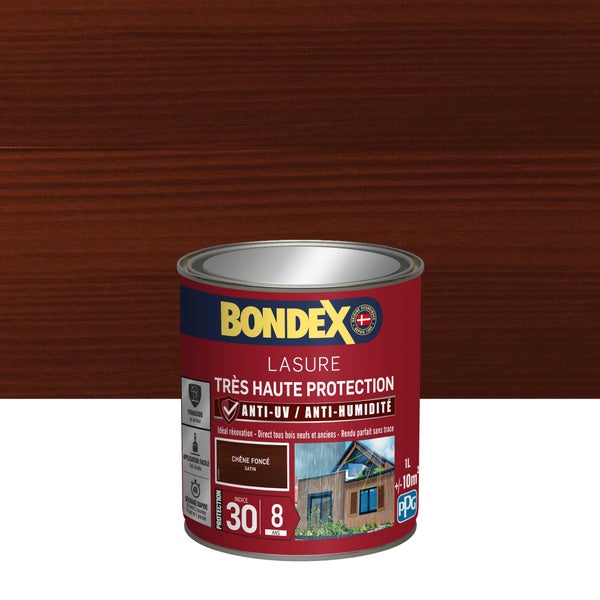Lasure Bondex Tres Haute Protection 8 Ans 8 Ans Satiné 1 L