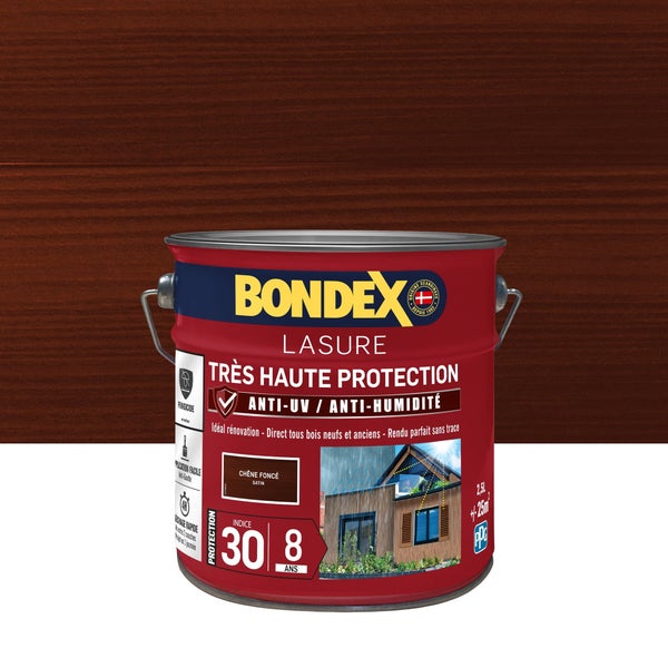 Lasure Bondex Tres Haute Protection 8 Ans 8 Ans Satiné 2.5 L