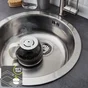 Evier rond 1 cuve ISEA inox lisse diam. 54 cm