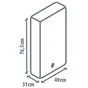 Chauffe-eau électrique plat horizontal ou vertical EQUATION, 40 L